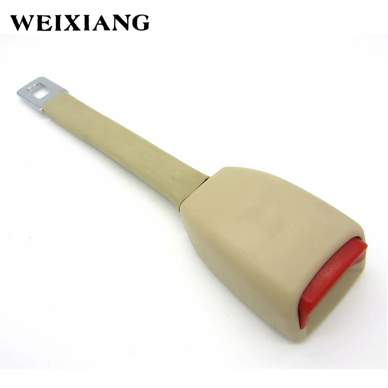 

E24 Safety Certified Car Seat Belt Buckle Extension Auto Belts Seatbelt Clip Extender For Cars Safety Type B Beige