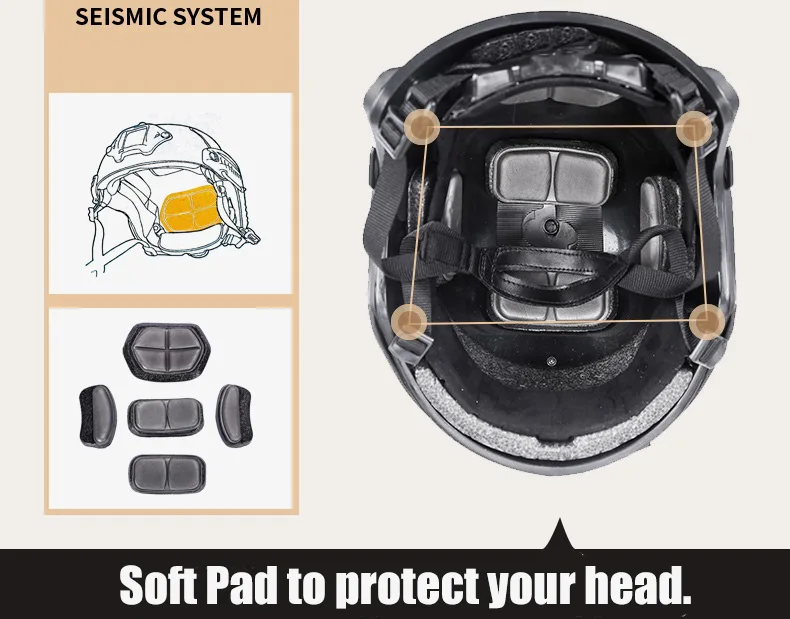 Армейский Военный Тактический шлем быстрая крышка шлем для страйкбола спортивные аксессуары набор для пейнтбола прыжки защитная маска для лица