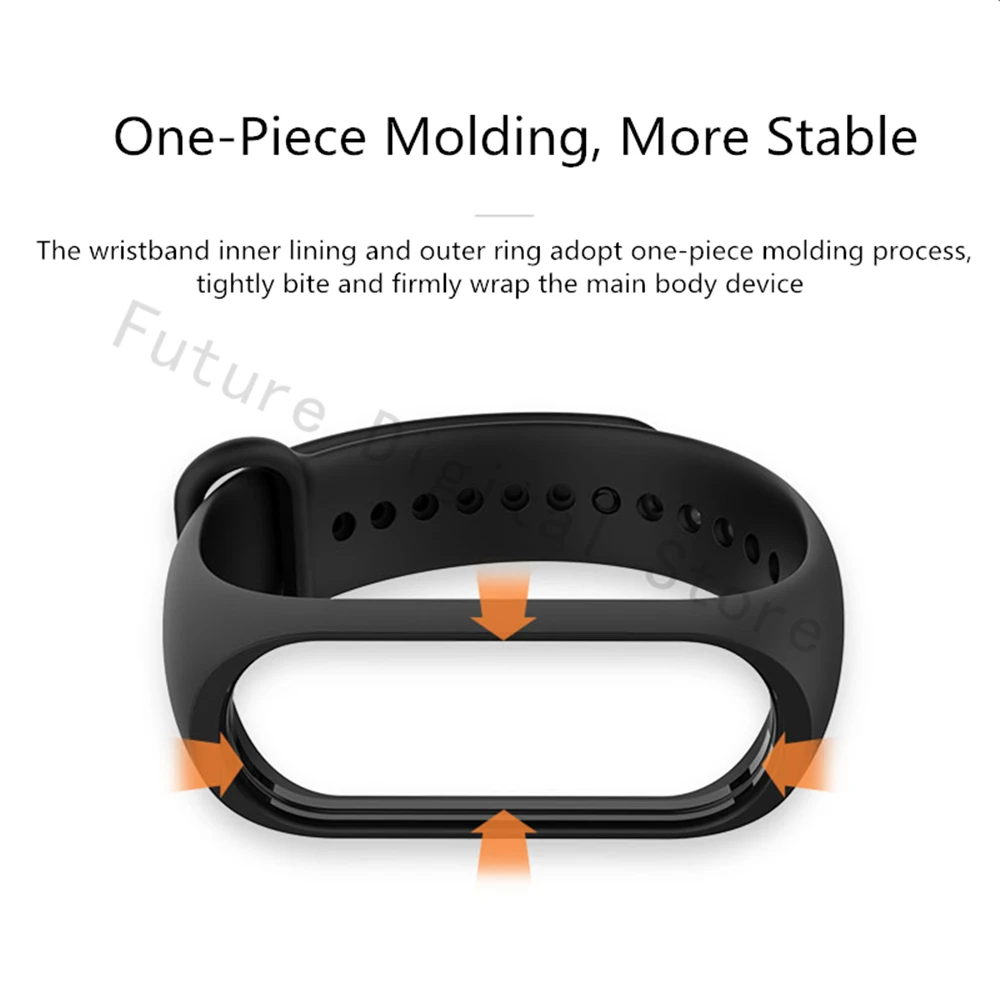 Оригинальный силиконовый сменный Браслет для Xiaomi Mi Band Miband 4 3 Band4 ремешок на