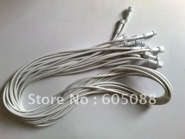 

18# waterproof interconnecting flexible cable rgb using 2m long wire 4pins with male&female connector 20pcs/lot DHL freeshipping