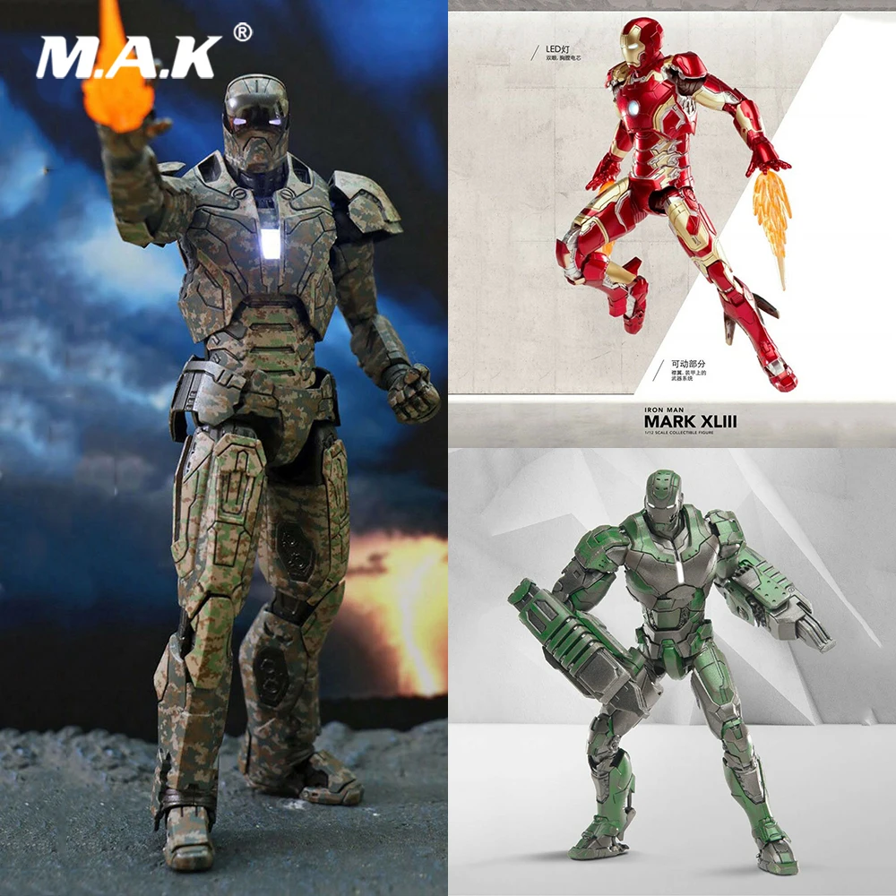 Comicave 1/12 масштаб Железный человек 3 mk7 mk21 mk30 mk33 mk38 mk44 сплав литья под давлением полный набор фигурка кукла для фанатов подарки на праздник