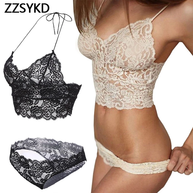 Lace Bra+set Transparent Brassiere Sexy 