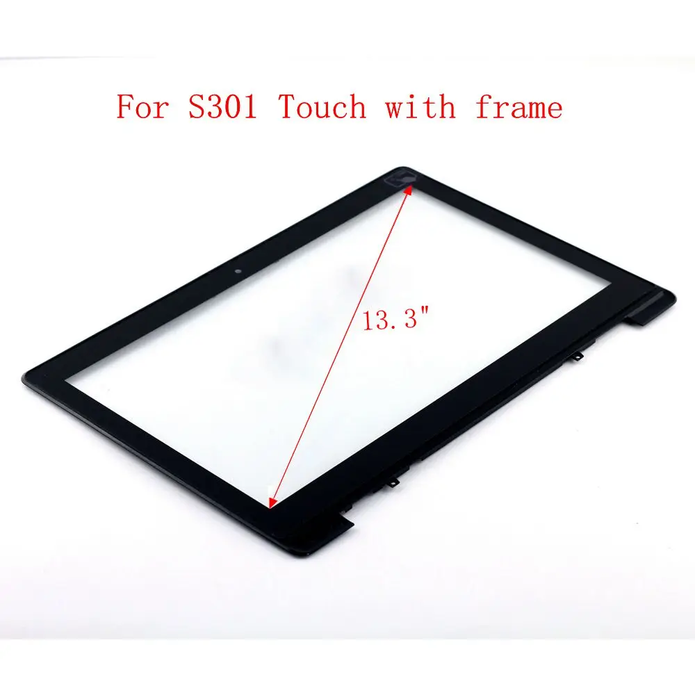 STARDE Replacement Touch For Asus VivoBook S301 Touch Screen Digitizer Glass + Frame Black 13.3\