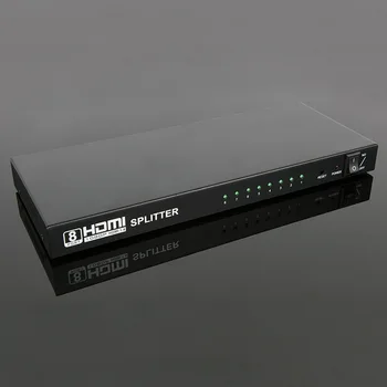 

dhl or fedex 20pcs HDMI Splitter 1x8, HDMI Switcher 1 Input 8 Output 4K 1080p Full HD 3D for PC Blu-Ray Decoder