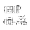 10PCS Micro usb 2pin dip7.2 micro-usb Female Socket BF Type B USB connector ► Photo 2/2