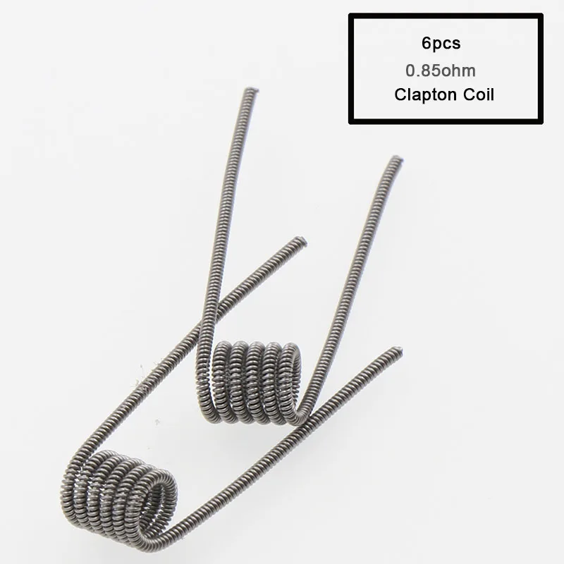 XFKM 8 в 1 готовая катушка Clapton Tiger Hive Quad Flat twisted Mix Fused Alien clapton для вейпа Demon DIY|twisted coil|diy