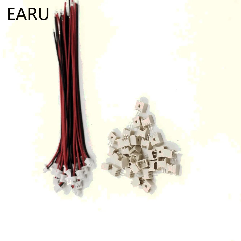Mini. Micro 1.25mm 2-Pin JST Connector with Wire x 10 sets