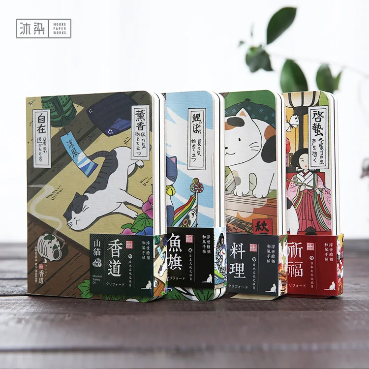 Милый креативный японский блокнот с кошкой, ежедневник, ежедневный ежедневник, Memosoffice, принадлежности, файлы