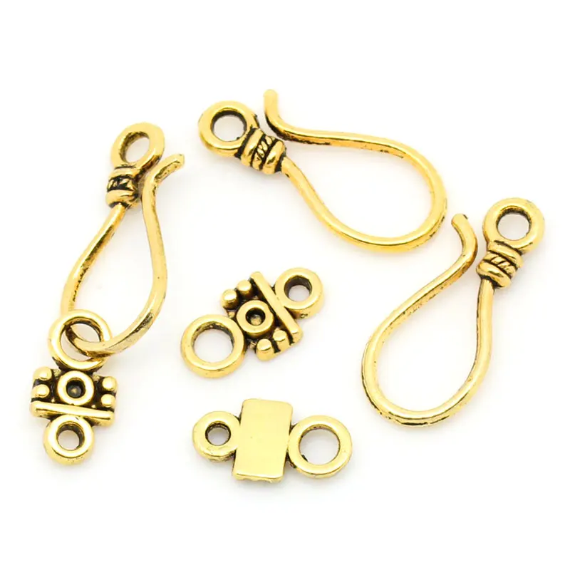 Doreenbeads تبديل المشابك الذهبية لهجة 24x11 ملليمتر 14x7 ملليمتر ، 7 مجموعات 2015 الجديدة