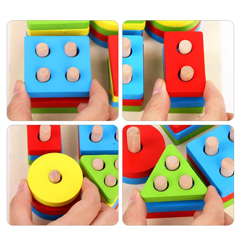 3D Puzzles Wooden Stacking Toys for Toddlers Montessori Materials Geometry Puzzle Educational Toys For Baby Sorting Nesting Toy 3D Puzzles Wooden Stacking Toys for Toddlers Montessori Materials Geometry Puzzle Educational Toys For Baby Sorting Nesting Toy