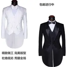 Новое поступление, утолщенный тонкий мужской смокинг, комплект со штанами, мужские свадебные костюмы, строгий костюм жениха+ штаны+ галстук+ жилет 4XL