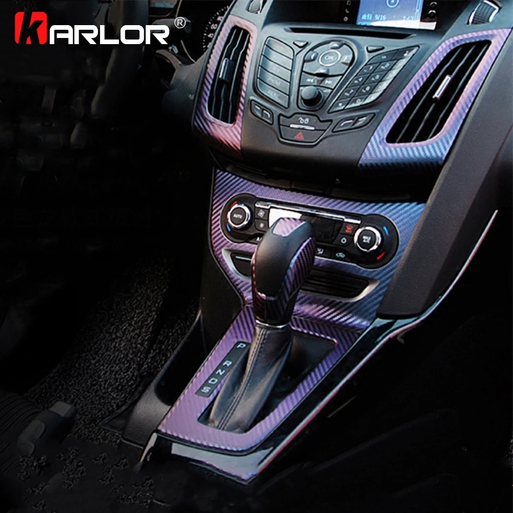 Interior Central Control Panel Outlet Sticker Carbon Fiber Decal Auto Automobiles Car Styling For Ford Focus 3 Mk3 Accessories Car Stickers Aliexpress