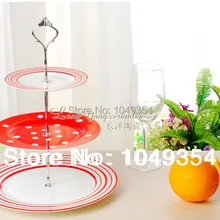 Короны серебро 3 уровня Торт Стенд Home Decor/партия поставки/Свадебные украшения кухни, столовая и бар(исключая пластины