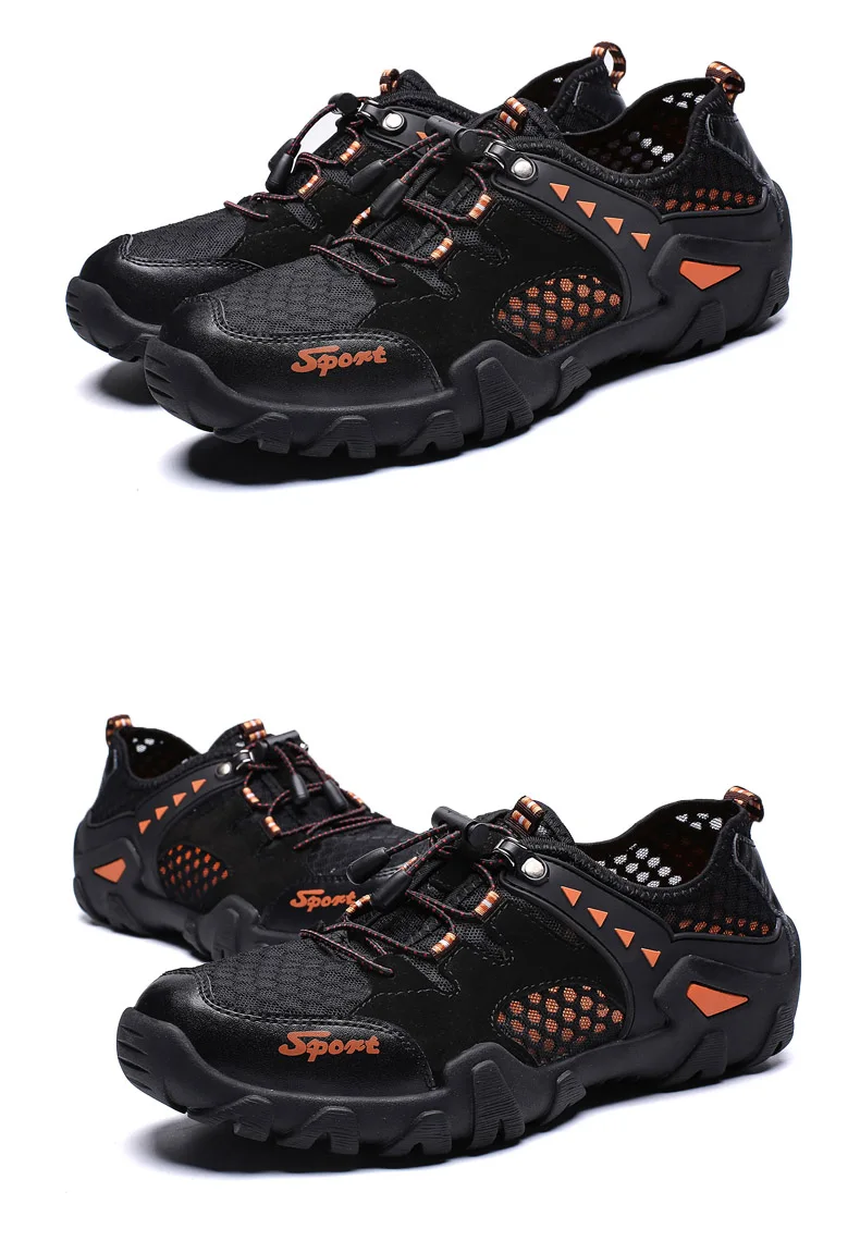 Men Outdoor Sneakers Breathable Anti-skid Hiking Shoes Summer Quick Dry Hiking Sandals for Man Trekking Trail Water Shoes (29)