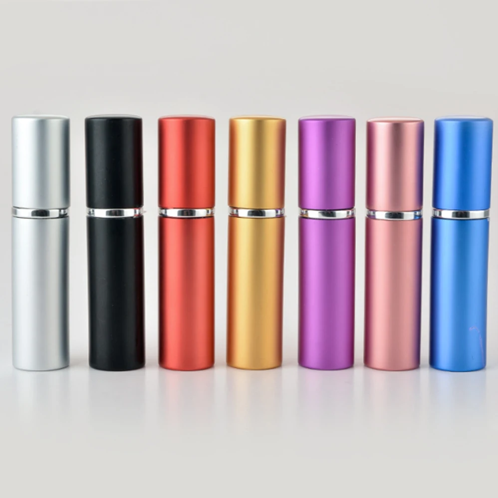 5ML Mini Portable Aluminum Refillable Perfume Bottle With Spray Empty Cosmetic Containers With Atomizer For Traveler 5ML Mini Portable Aluminum Refillable Perfume Bottle With Spray Empty Cosmetic Containers With Atomizer For Traveler