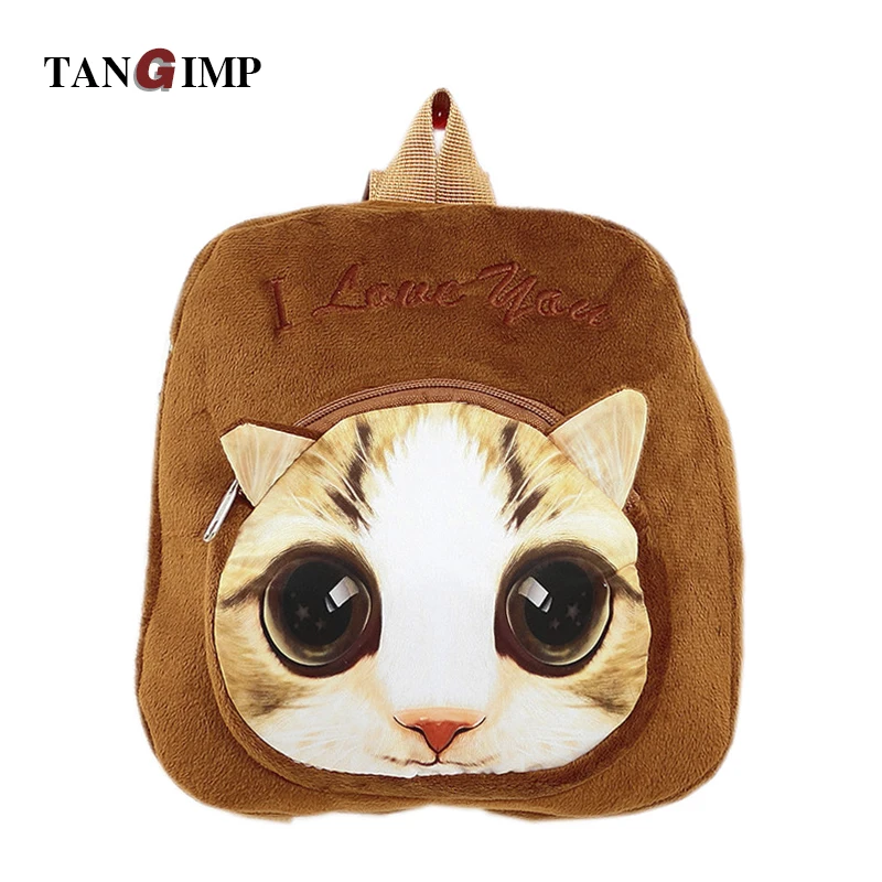 TANGIMP 3D Cat font b Kids b font font b Backpack b font Animal Design Children
