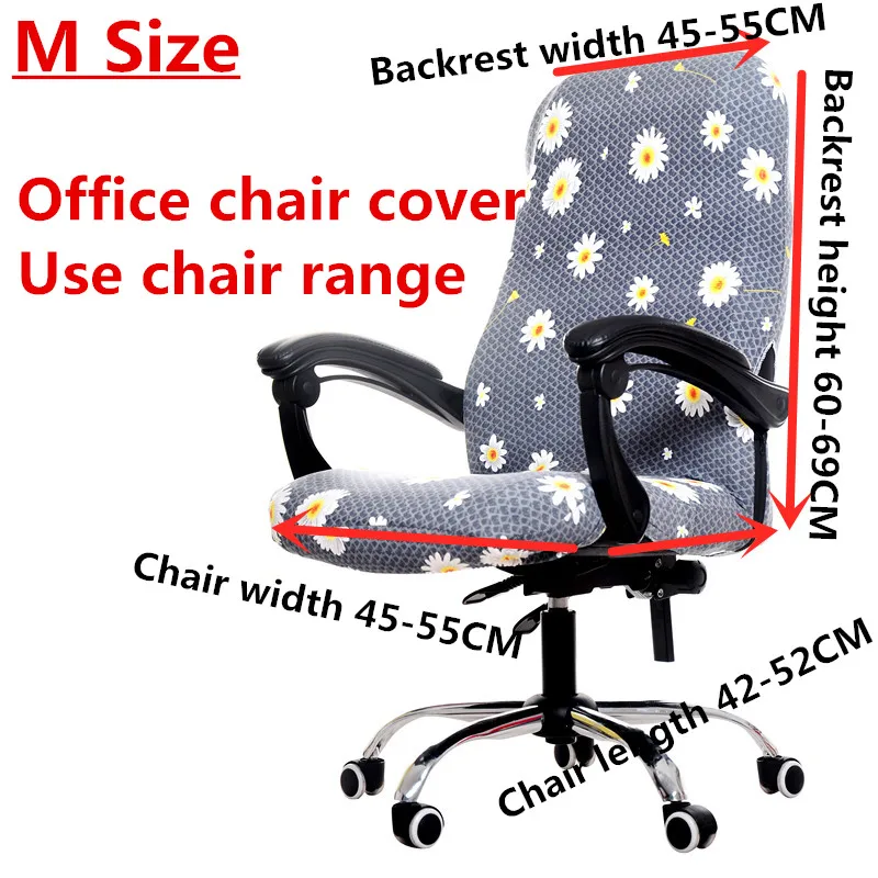 1pcs Rotating Office Computer Chair Cover Spandex Covers For