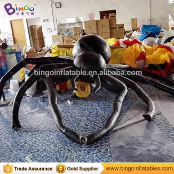 

FREE POSTAGE 3M inflatable big black spider air filled flyflap balloon Halloween horrifying decoration custommade advert display