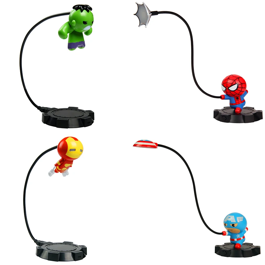 

Modern LED Night Lamp Table Lamp Spider-Man American Captain Hulk Iron Man Avengers Alliance Bedroom Living Room Decorative