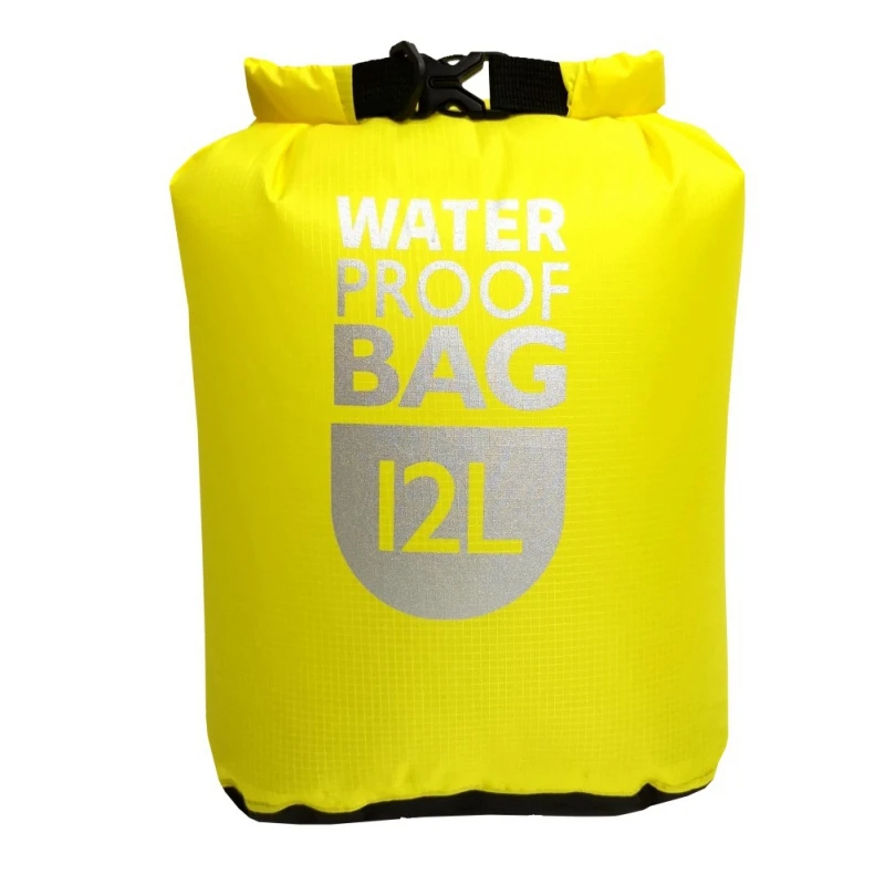 6/12/24L Водонепроницаемый сухой мешок плаванье рафтинг Каякинг речной поход плавающий парусный спорт каноэ гребля на водонепроницаемость - Цвет: Yellow 12L