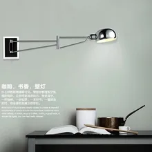 Свинг современные настенные лампы светодиодный настенный прикроватный бра настенный светильник s лампы для чтения спальни Регулируемые Настенные светильники внутренний светильник