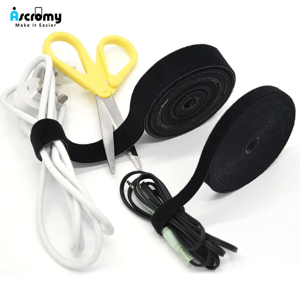 Cable Organizer Wire Winder Clip Earphone Holder Mouse Cord Protector HDMI Cable Management For iPhone Samsung USB Cable Ties (1)