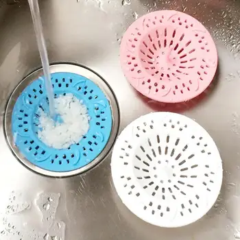 

Silicone Sink Drain Filter Bathtub Catcher Practical Protect Sewer Tub Strainer Prevent Clogging Home Cover Sink Strainer