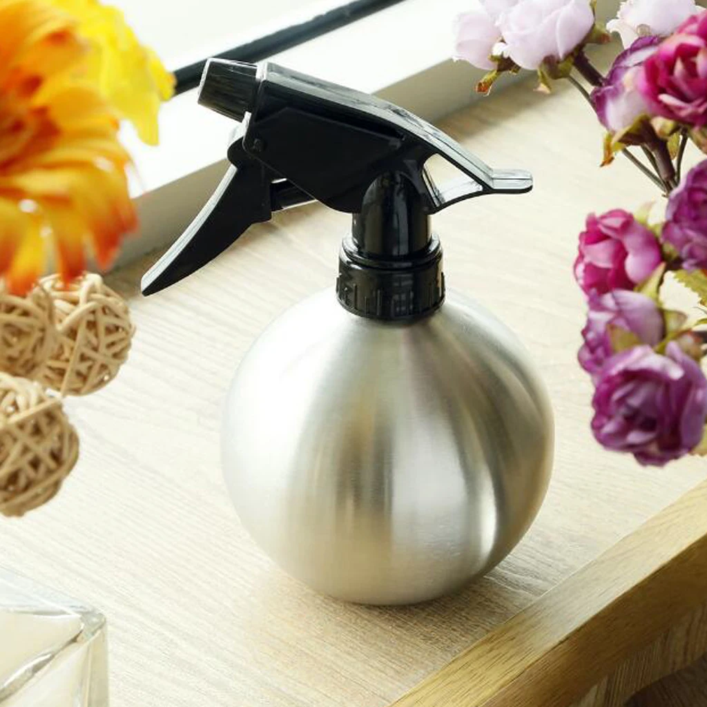 500ml Hand Pressure Sprayer Plant Watering Pump Garden Spray Bottle Silver