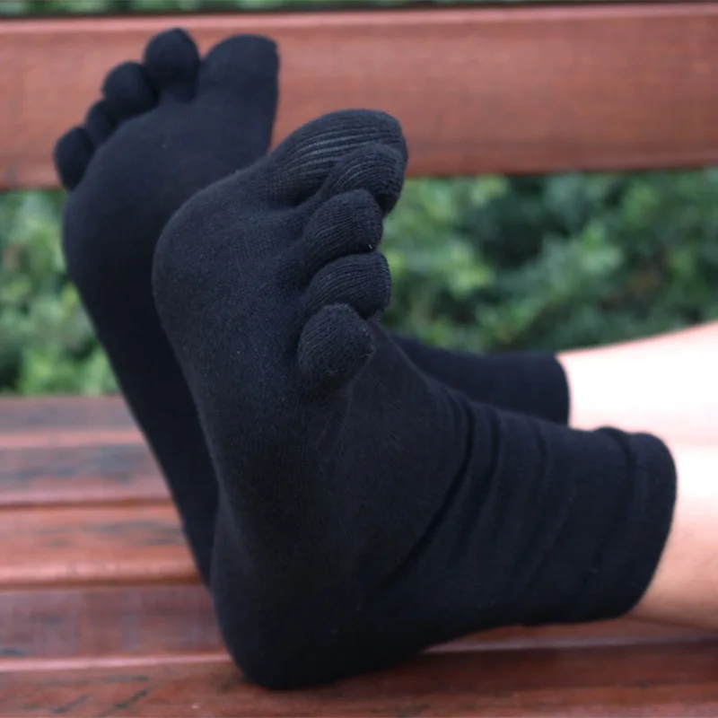 

Hot Sale Brand Toe Socks Men Cotton Breathable Five Finger Socks With Toes Ankle Socks EU 39-44 5Pair/lot Free Shipping