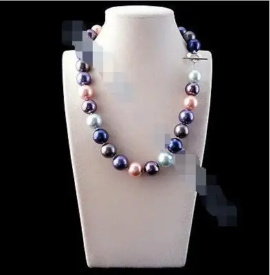 

FREE SHIPPING HOT sell new Style >>>> 14mm AAA Multicolor South Sea shell Pearl Necklace 18