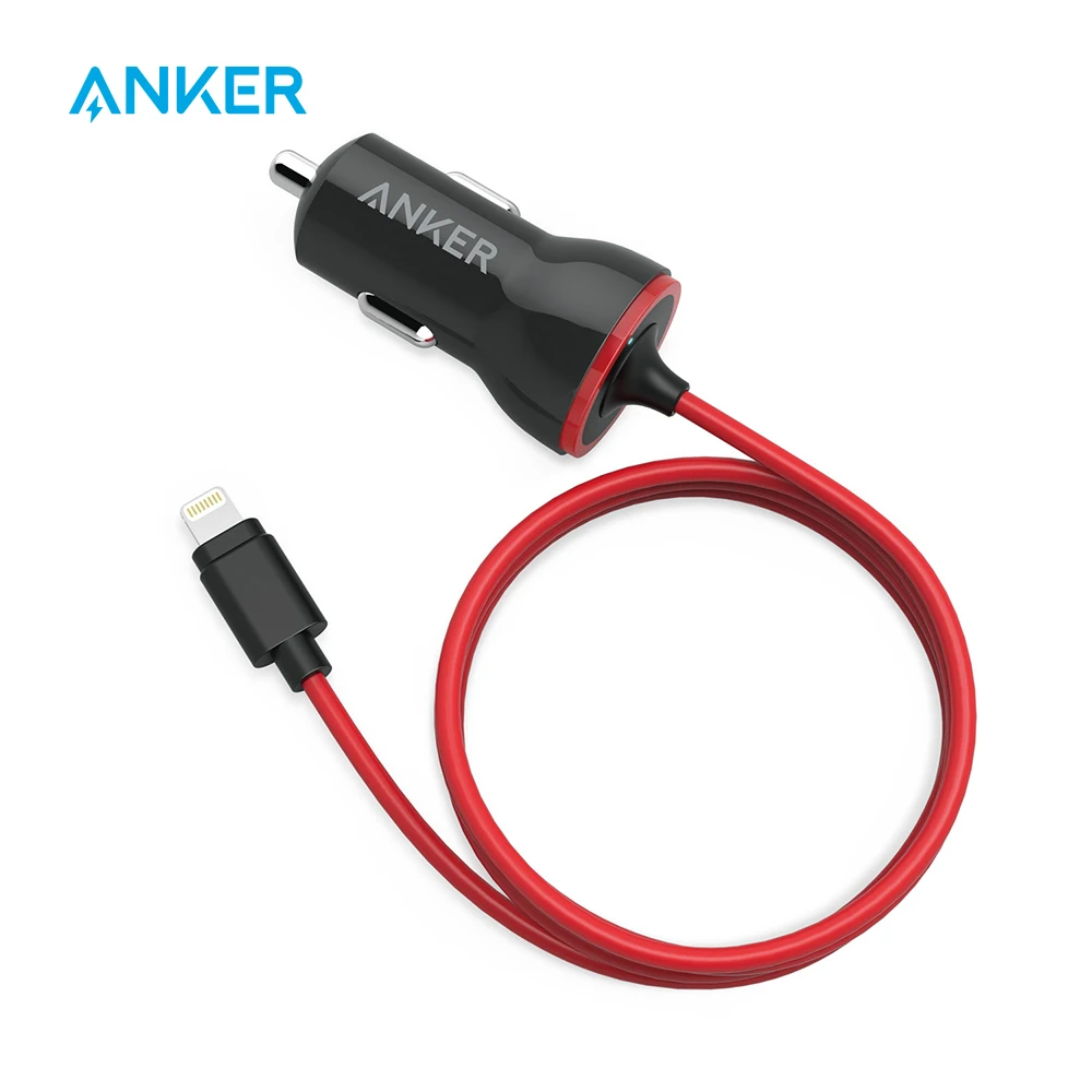 Anker 12W USB Car Charger, PowerDrive with MFi Certified