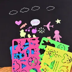 4 шт./компл. творческие подарки правитель Инструменты Игрушки для рисования для обучения детей Художественные Наборы живопись школьные