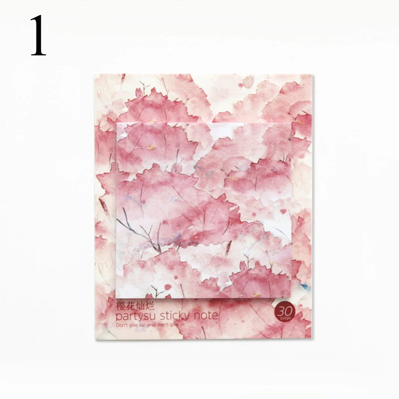 Розовый фламинго блокнот для заметок Kawaii вишня клейкие заметки Китайский Винтаж Ретро еженедельник бумажные блокноты офисные школьные принадлежности - Цвет: 1