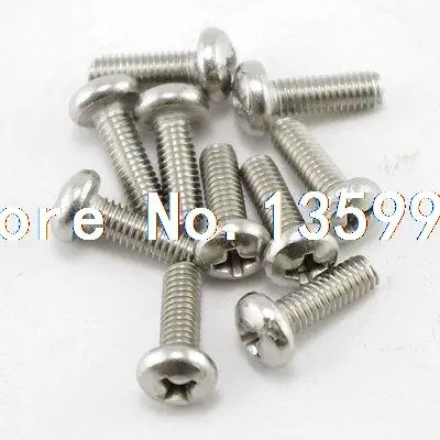 

QTY50 Metric M6 16mm Stainless steel Cross Recessed Pan Head Screws