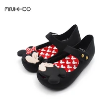 2016 Mini Melissa Original Girls Sandals Shoes Mickey Minnie Sandals Children’S Jelly Sandals Lovely Baby Sandals High Quality