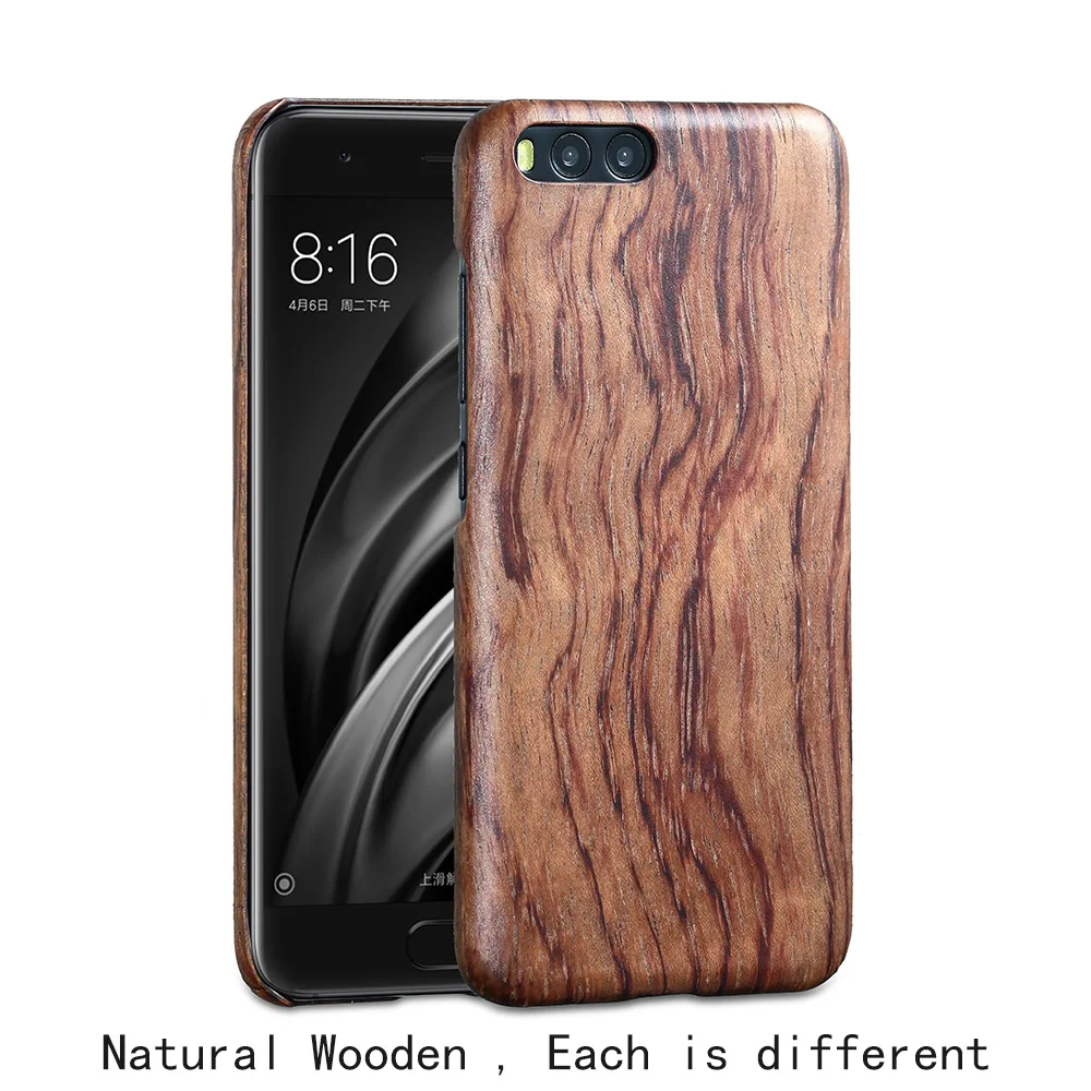 Чехол из натурального дерева для телефона Xiaomi mi 6 mi6 чехол с изображением грецкого