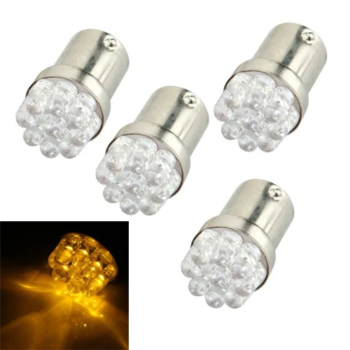 

10x) 4 * Bombillas 1156 BA15S mbar 9 LEDs luz aparcamiento foreno trasera 12V coche