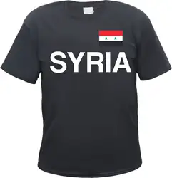 Сирии s футболка с принтом флага-S 3XL-Республика Сирии