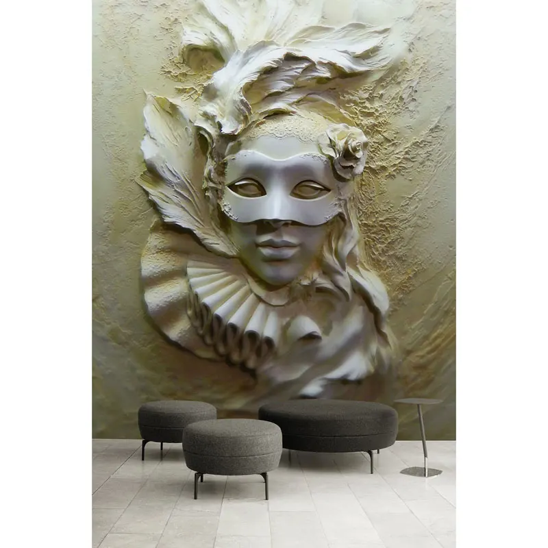 Decoracion De Pared Del Hogar Papeles Mural 3d Mascara Realzada