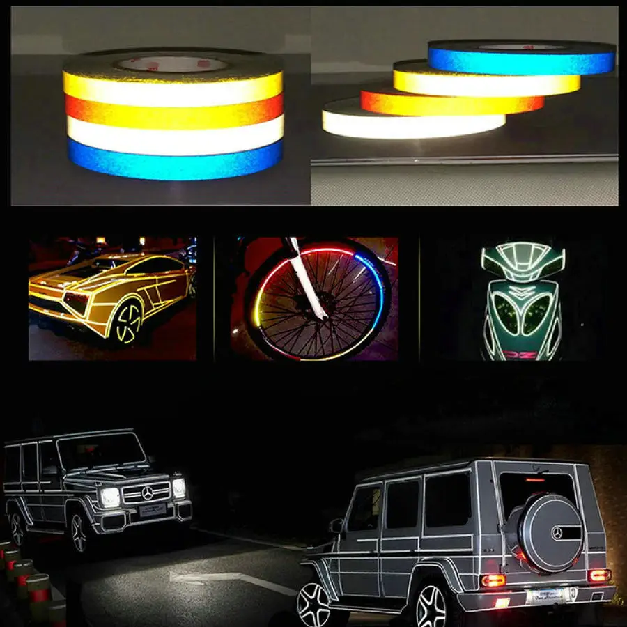 45m Reflective Tape Sheeting Car Sticker Styling Reflect Auto