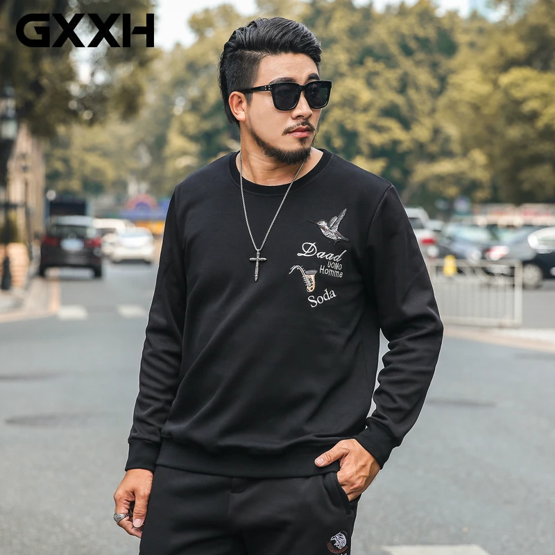 Big and Tall XL 6XL Autumn Winter Fashion Men Hoodies with