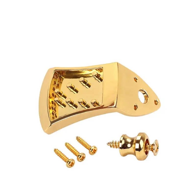 

Durable Triangle 8 Strings Mandolin Tailpiece with Screws Strap Buttons
