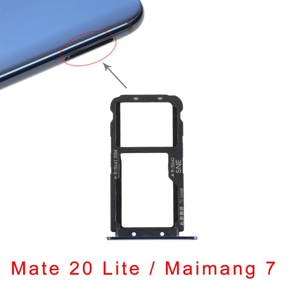 Для huawei P smart+/Nova 3i/mate 20 Lite/Maimang 7 лоток для sim-карты Замена Запчасти для ремонта