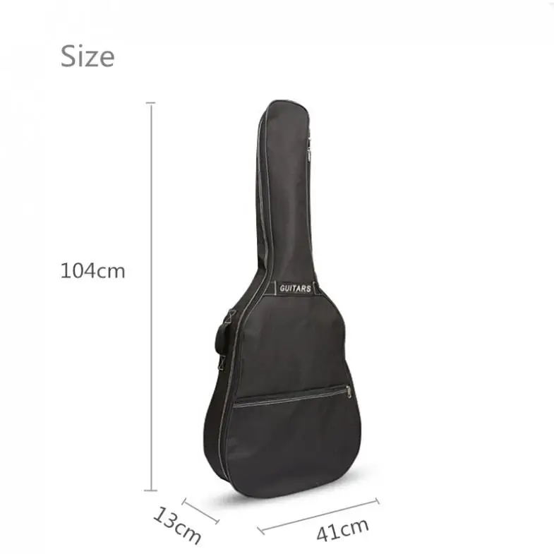  40 / 41 Inch Guitar Bag Carry Case Backpack 600D Oxford Acoustic Folk Guitar Gig Bag Cover with Dou - 32824794339