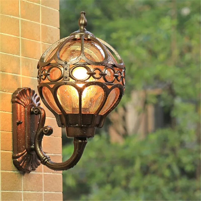Винтаж Лофт открытый IP44 крыльцо огни настенный светильник Сад ворота в прихожую, настенный огни балкон коридор настенное освещение