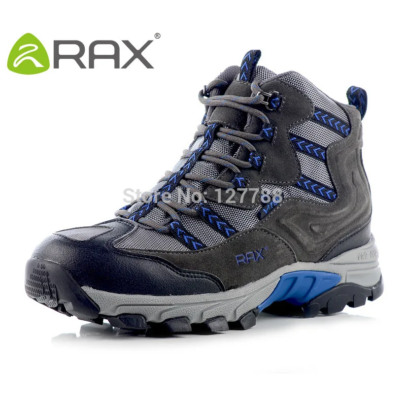 

Rax Genuine Men Non Slip Waterproof Leather Hiking Shoes Lightweight Ultra Light Breathable Sneakers Mans Walking Shoes D0541