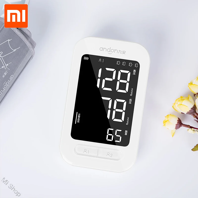  Xiaomi Mijia Andon Smart Blood Pressure Monitor Arm Heart Beat Rate Pulse Meter Tonometer Sphygmoma