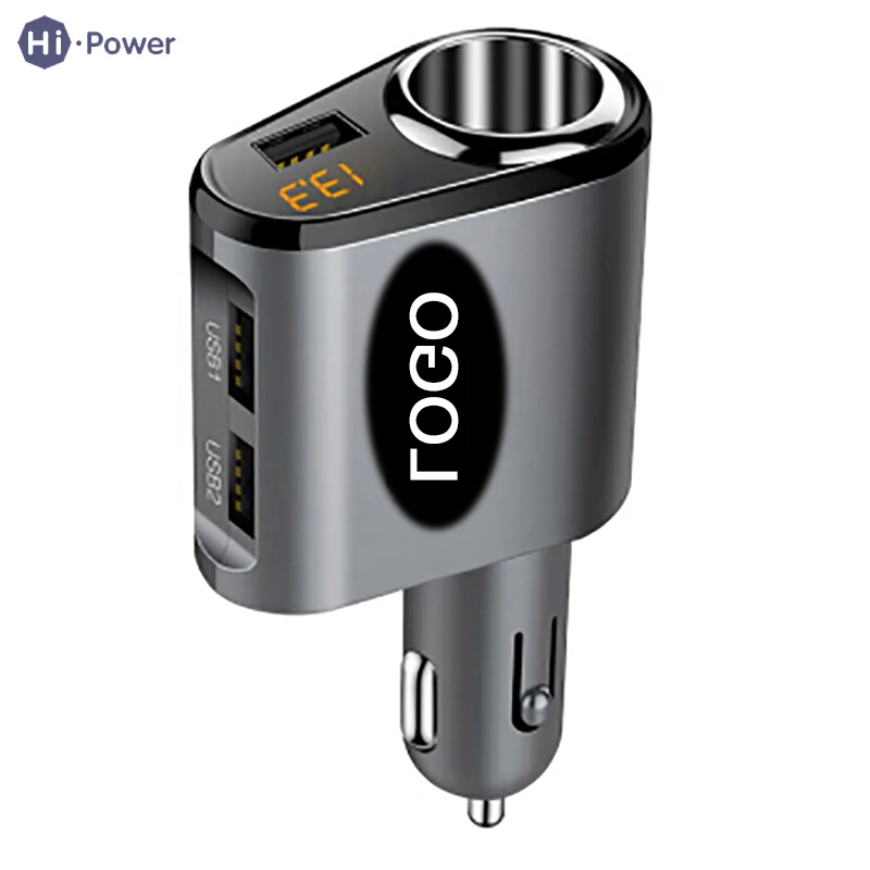 Buy Hi Power Car Charger 3 USB Port 1 Way Car