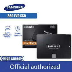 SAMSUNG SSD 860 EVO Внутренний твердотельный диск 250 GB 500 GB 1 ТБ SATA3 2,5 HD Жесткий Drivefor ноутбуков настольных ПК