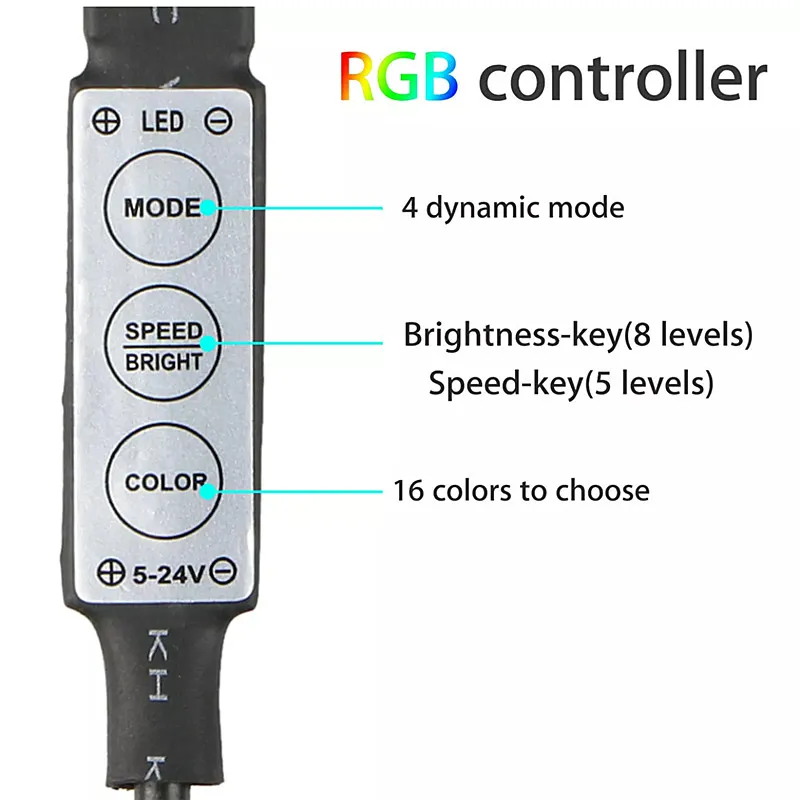 USB Powered DC5V LED Strip light 5050 RGB White PCB Waterproof Tape LED Lamp 1M 2M 3M 4M 5M TV Background Lighting USB LED Strip